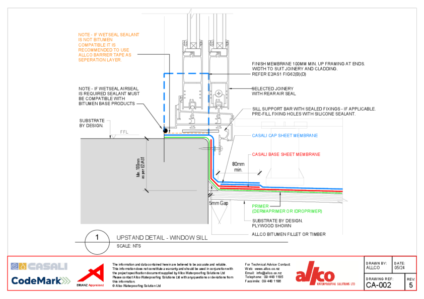 Allco Waterproofing Solutions | CAD
